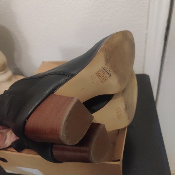 J.Crew Factory Rory Leather Heeled Boots - Picture 4 of 5